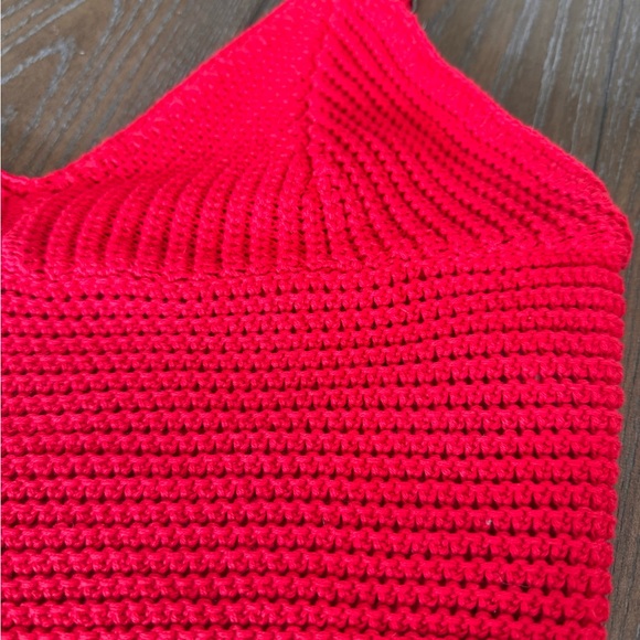 NWOT Hollister Bright Red Knit Top - Picture 9 of 11
